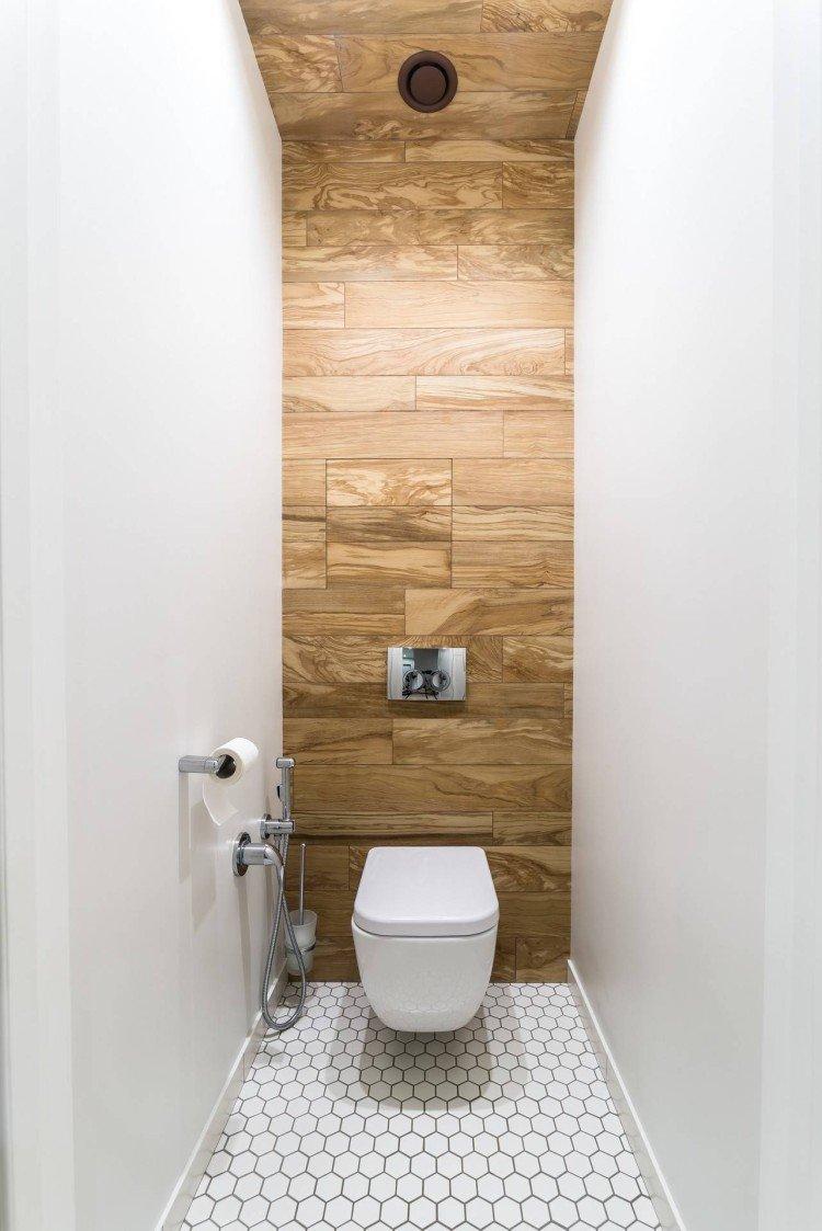 Керамическая плитка - отделка стен в туалете