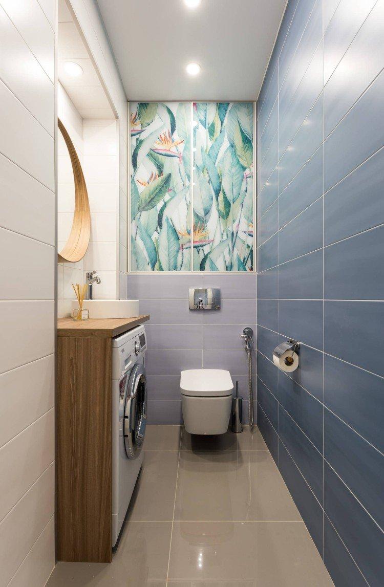 Керамическая плитка - отделка стен в туалете