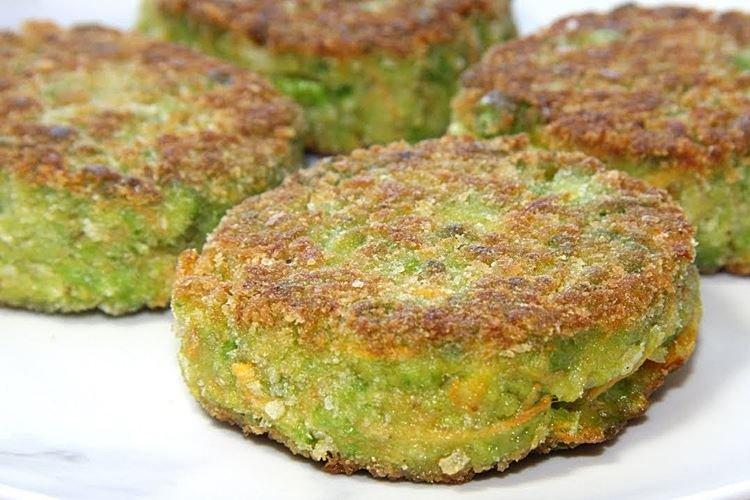 Овощные котлеты из горошка - рецепты