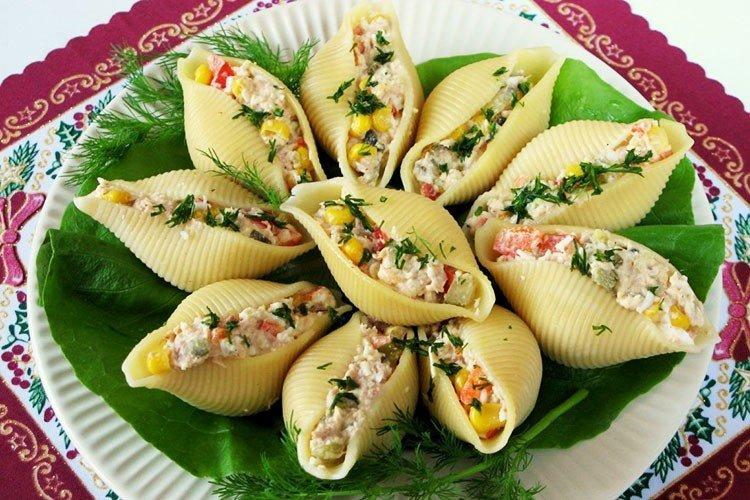 Паста фаршированная грибами - рецепты