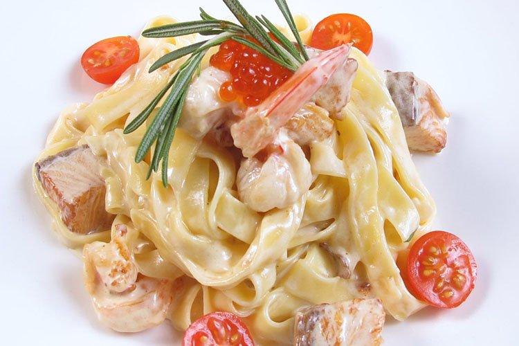 Паста с креветками Посейдон - рецепты