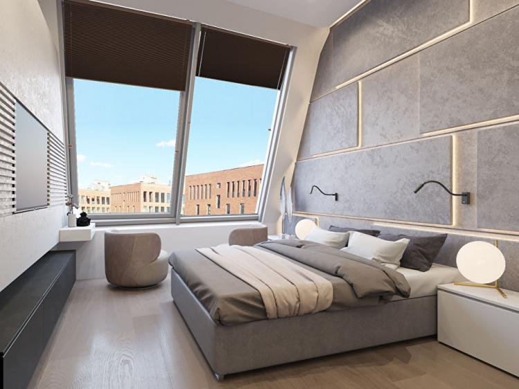 Пентхаус в ЖК «Садовые Кварталы» - дизайн интерьера