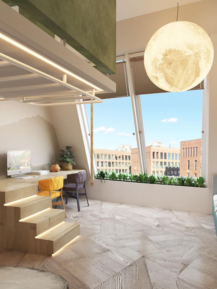 Пентхаус в ЖК «Садовые Кварталы» - дизайн интерьера