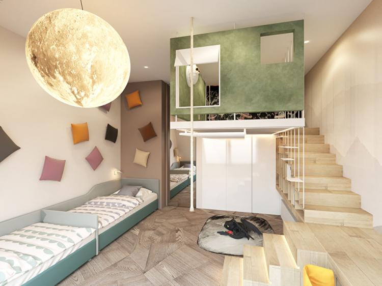 Пентхаус в ЖК «Садовые Кварталы» - дизайн интерьера