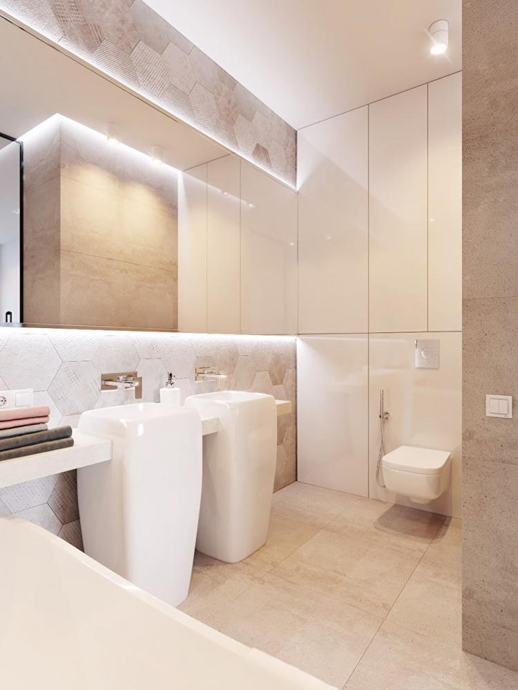 Pink & White: Квартира в скандинавском стиле - дизайн интерьера