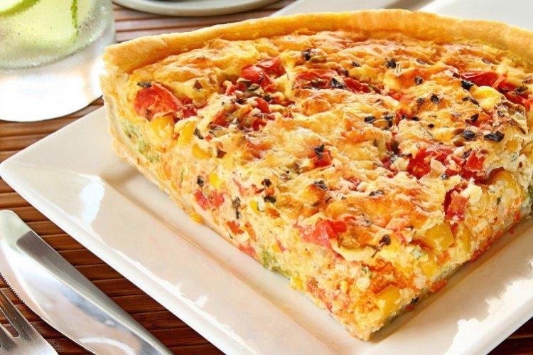 Диетический пирог с курицей и овощами - рецепты