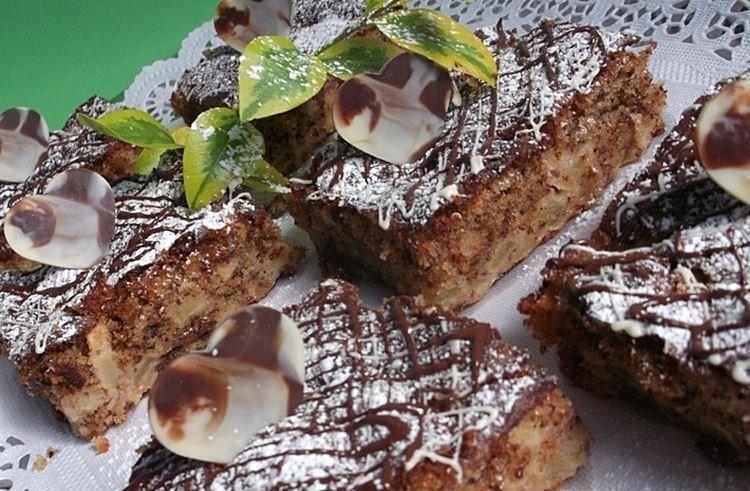 Яблочный пирог с шоколадом - рецепты пошагово