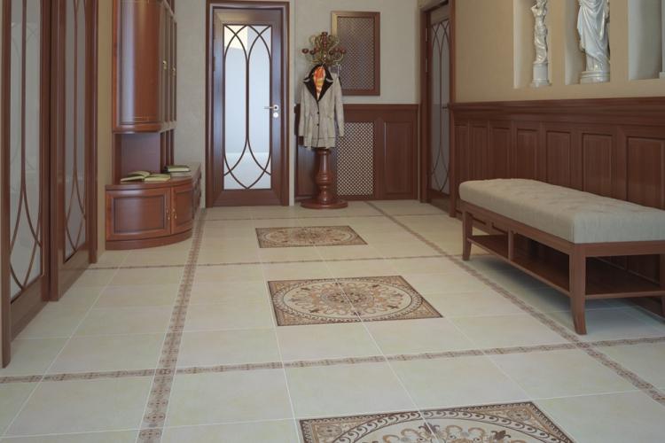 Виды плитки для пола в прихожей