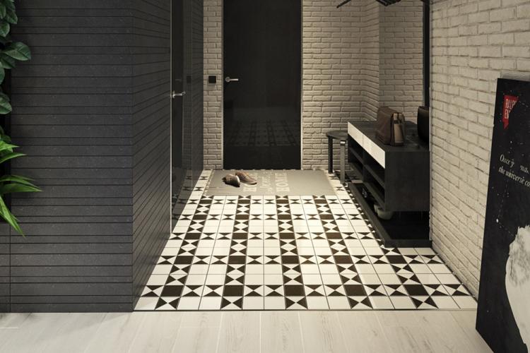 Плитка для пола в прихожей - фото