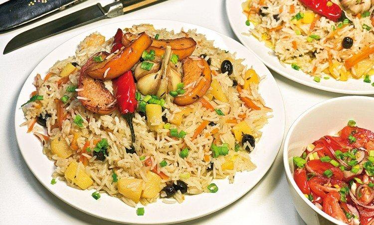 Плов из свинины с тыквой и айвой - рецепты