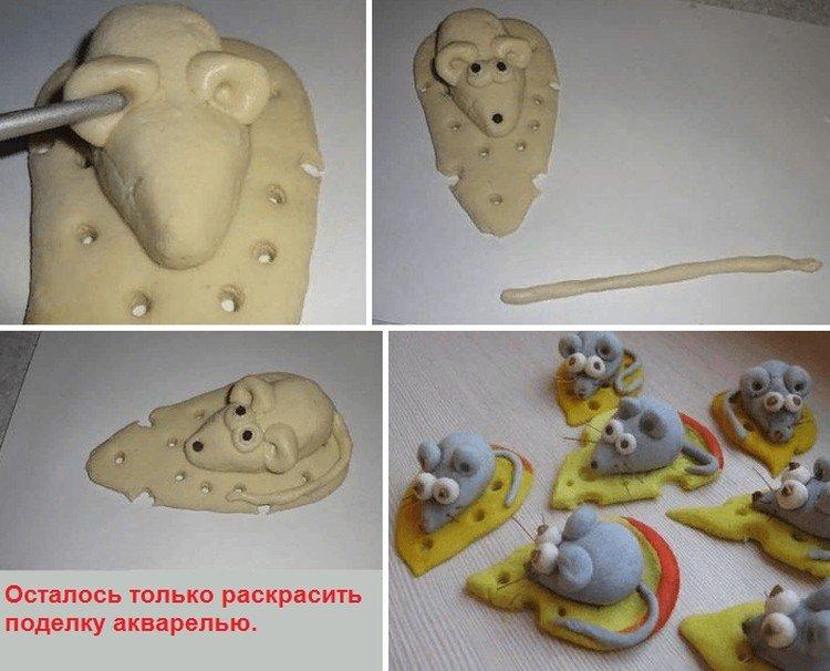 Новогодняя крыса из теста - Подарки на Новый год 2020 своими руками