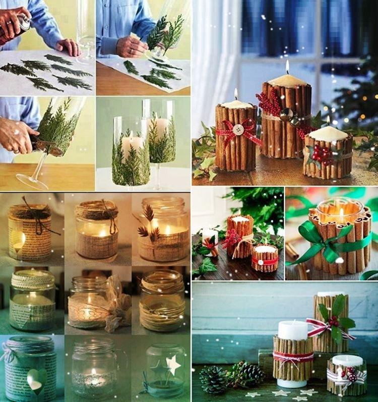 Подсвечники - подарок на Новый год 2021 своими руками