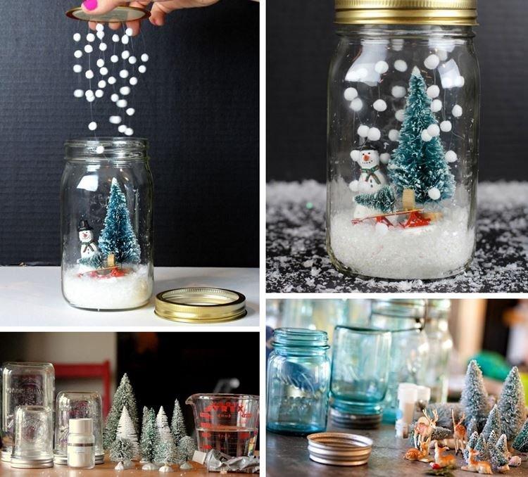 Шар со снегом - подарок на Новый год 2021 своими руками