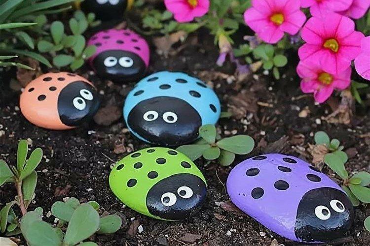 Фигурки из камней - Поделки для дачи и сада своими руками