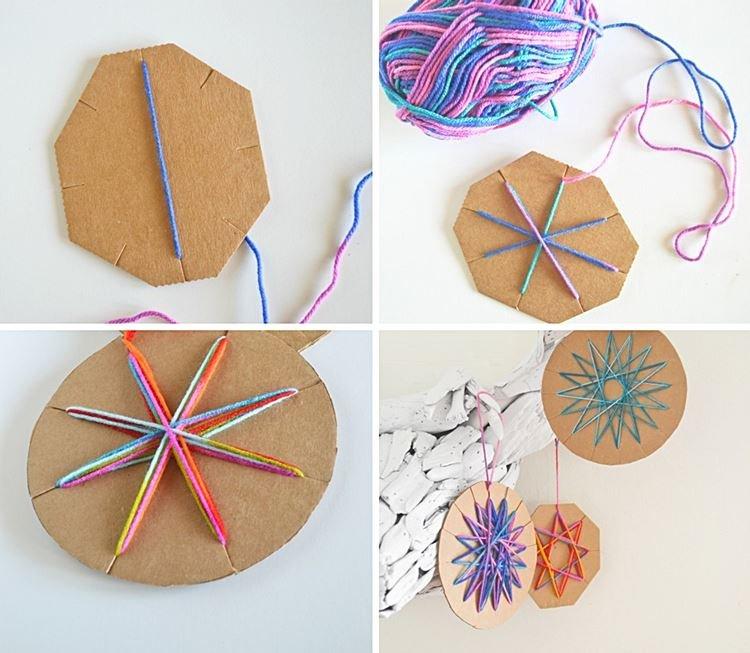 Украшения из ниток - Поделки для детей 5-6 лет