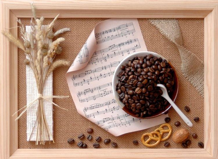 Панно - Поделки из кофейных зерен своими руками