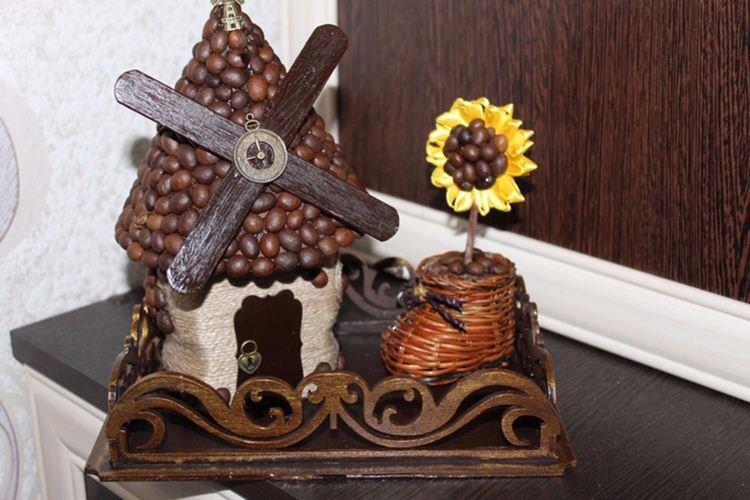 Поделки из кофейных зерен своими руками - фото и идеи