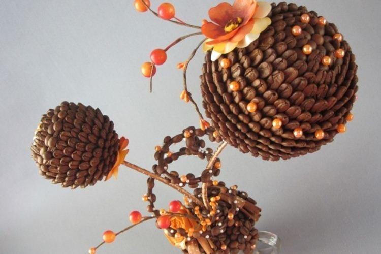 Поделки из кофейных зерен своими руками - фото и идеи
