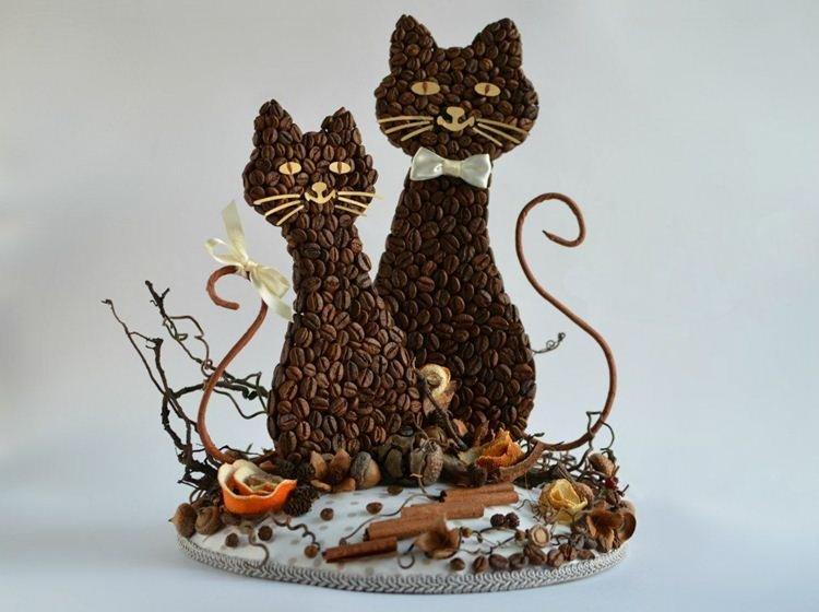 Поделки из кофейных зерен своими руками - фото и идеи