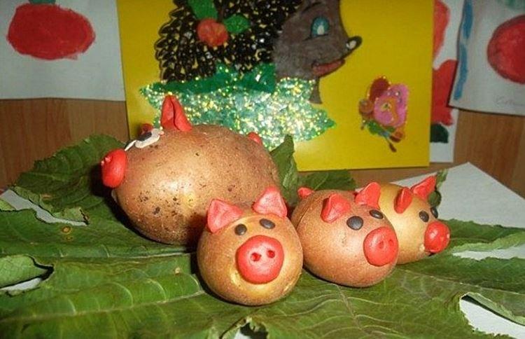 Поделки из овощей для детского сада - фото и идеи