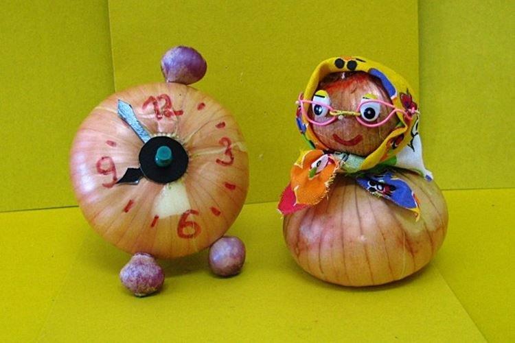 Поделки из овощей для детского сада - фото и идеи