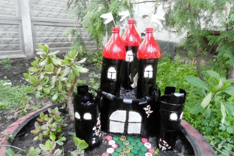 Садовые фигурки - Поделки из пластиковых бутылок своими руками