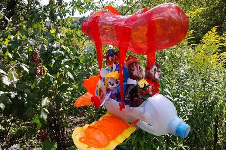 Садовые фигурки - Поделки из пластиковых бутылок своими руками