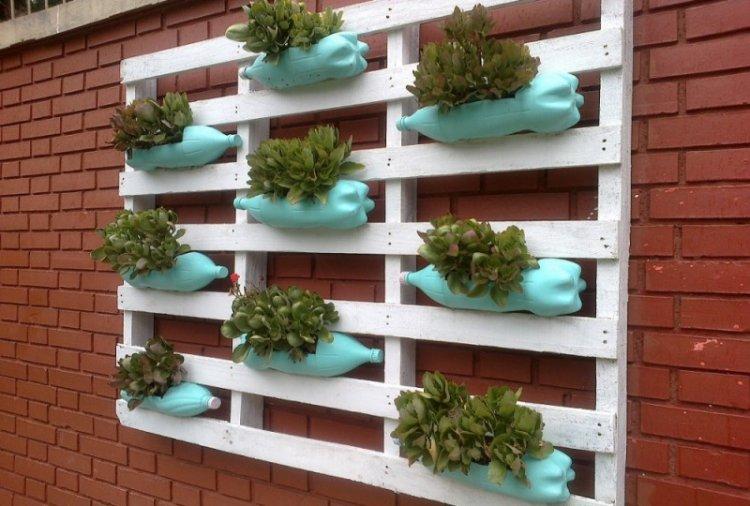 Зеленая стена - Поделки из пластиковых бутылок своими руками