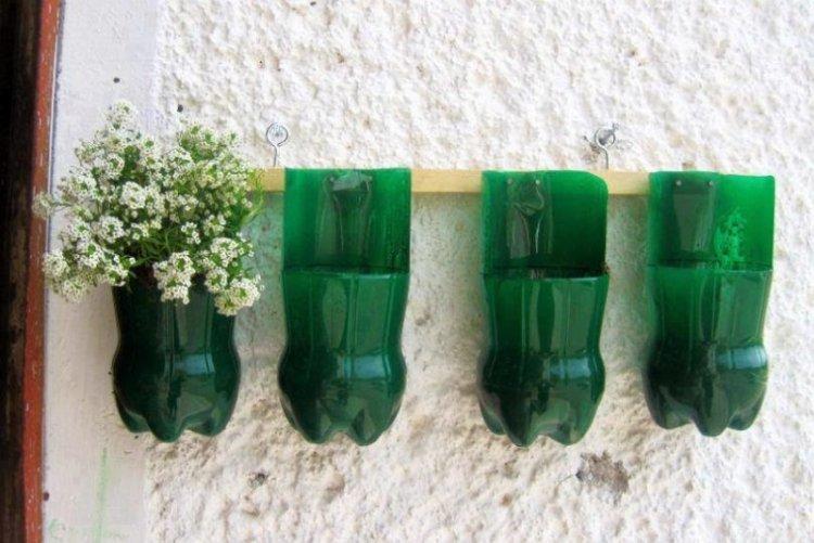 Зеленая стена - Поделки из пластиковых бутылок своими руками