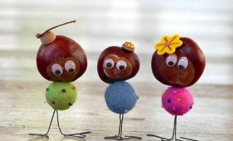 Поделки из природного материала для детского сада - фото и идеи