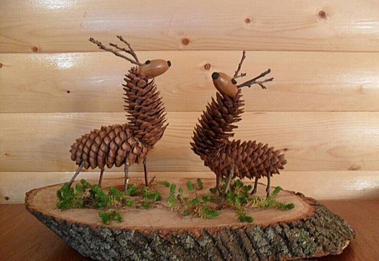 Поделки из природного материала для детского сада - фото и идеи