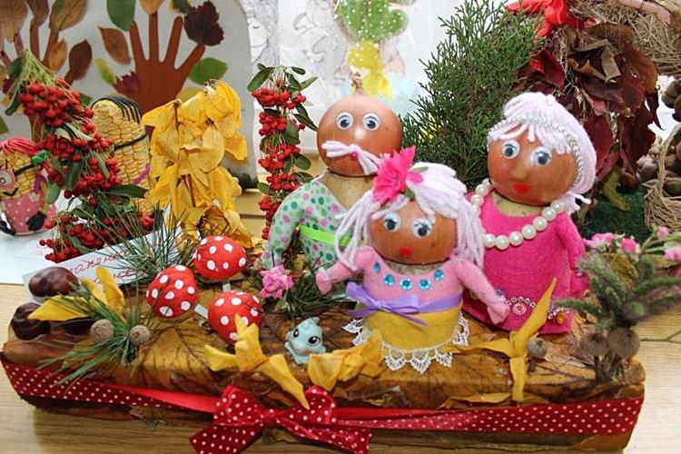 Поделки из природного материала для детского сада - фото и идеи