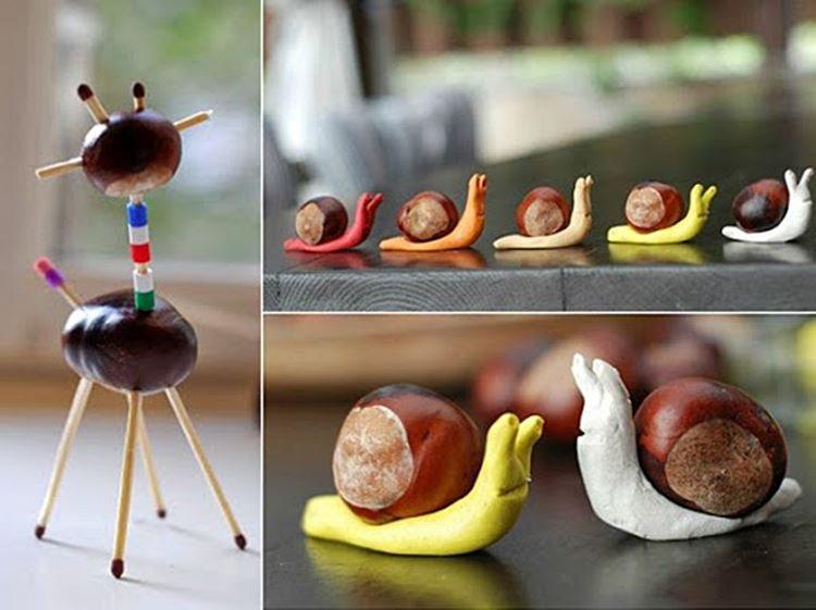 Поделки из природного материала для детского сада - фото и идеи