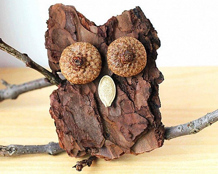 Поделки из коры - Поделки из природного материала для начальной школы