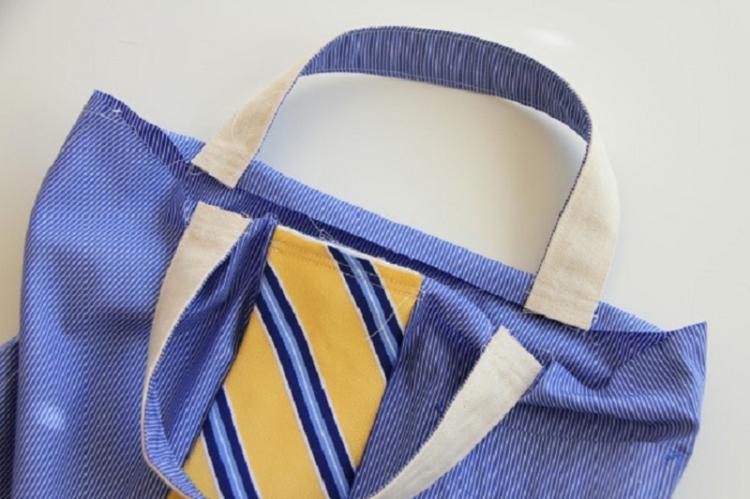 Сумка из рубашки - Поделки из старых вещей своими руками