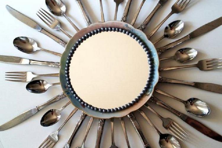 Декор для кухни из старых столовых приборов - Поделки из старых вещей своими руками