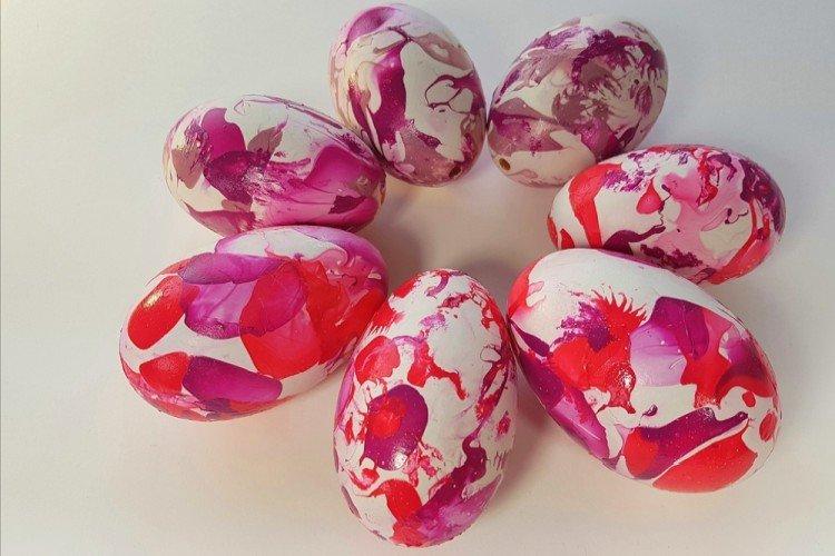 Акварельные яйца - Поделки к Пасхе своими руками