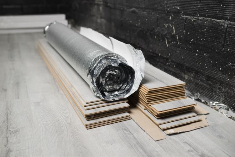 Подложка под ламинат с фольгой