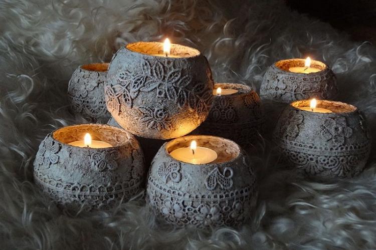 Подсвечники своими руками - фото-идеи