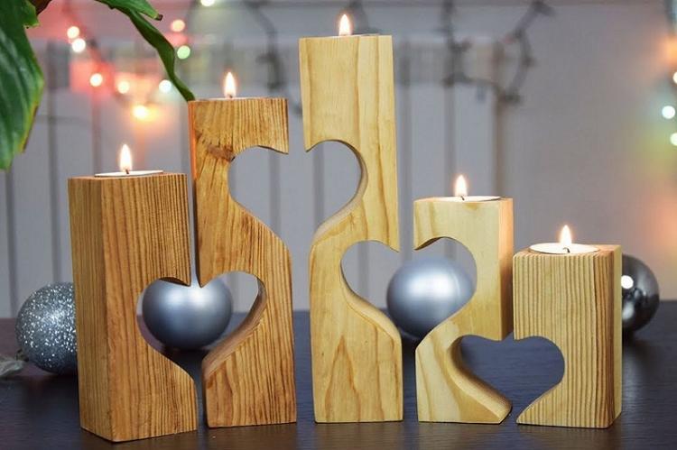 Подсвечники своими руками - фото-идеи