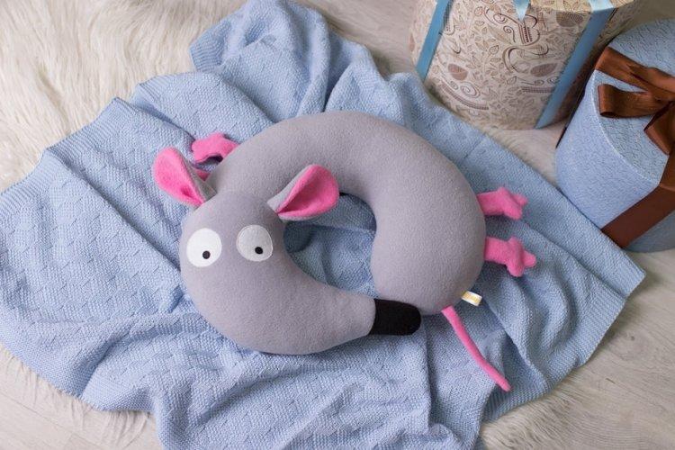 Дорожная подушка Мышка своими руками