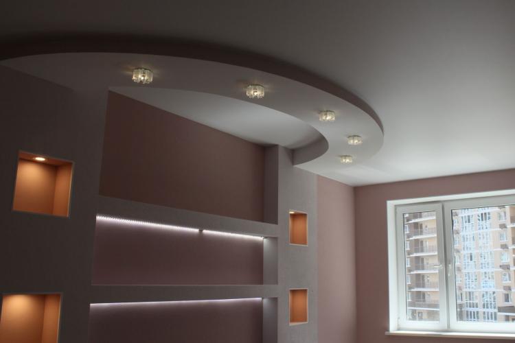 Недостатки - Потолки из гипсокартона