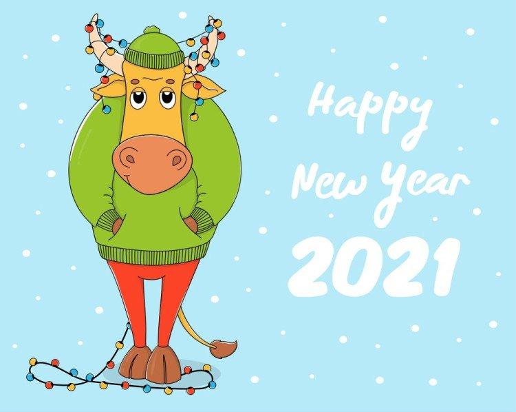 Поздравления с Новым годом 2021 - открытки и картинки