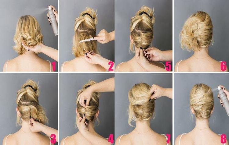 Объемная укладка - Прически на Новый год 2021 на короткие волосы