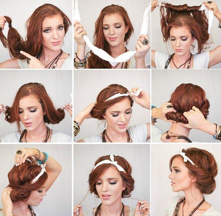 Прическа в греческом стиле - Прически на Новый год 2021 на длинные волосы