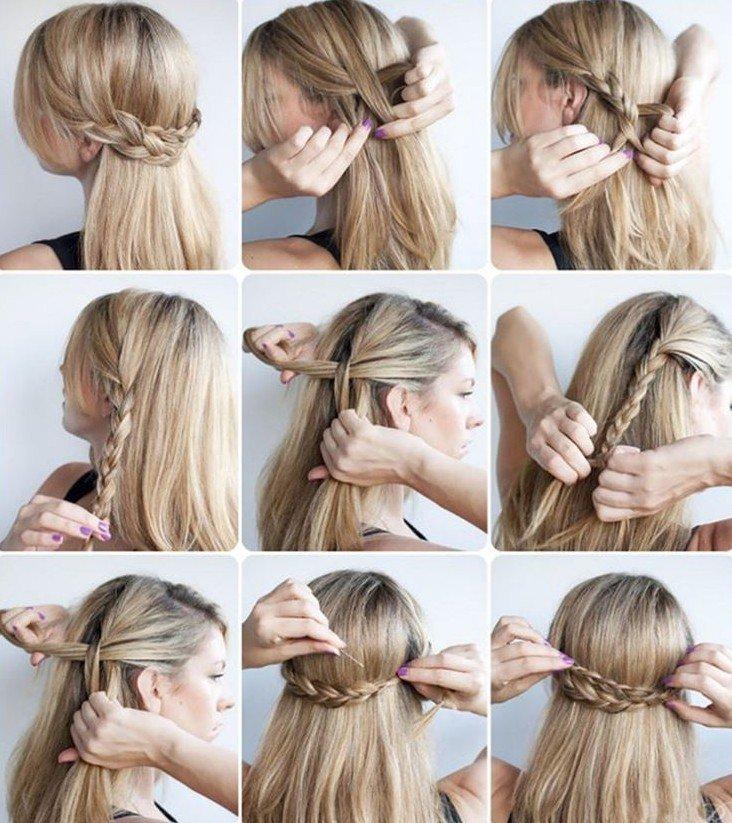 Мальвинка с обручем - Прически в школу для подростков