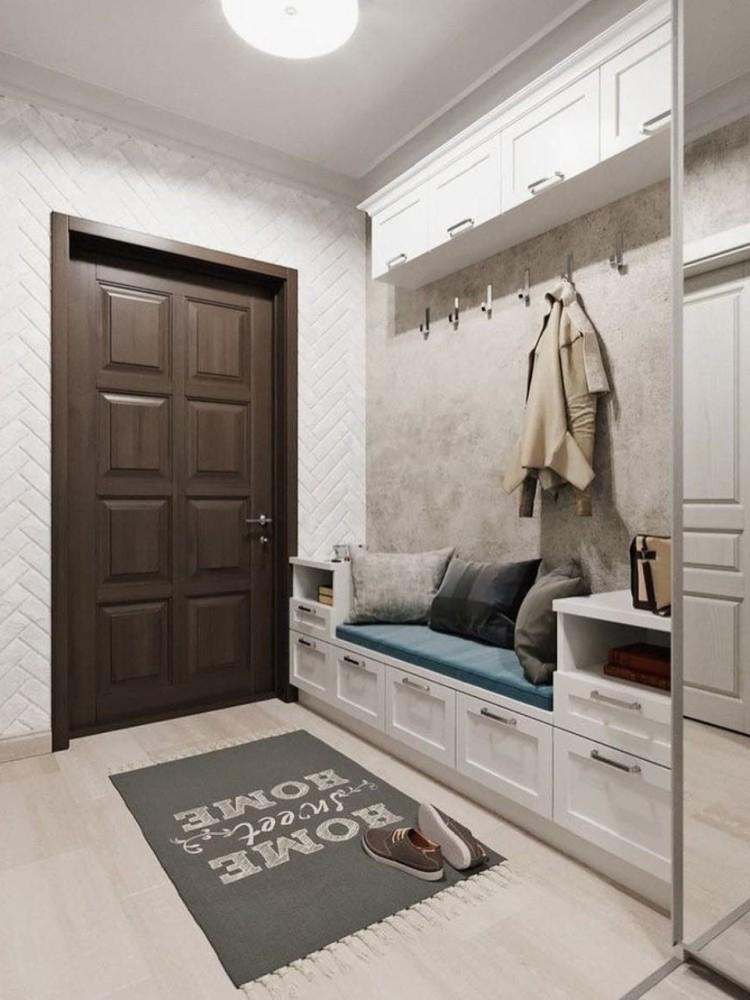 Пуфики и скамейки - Мебель для прихожей в современном стиле