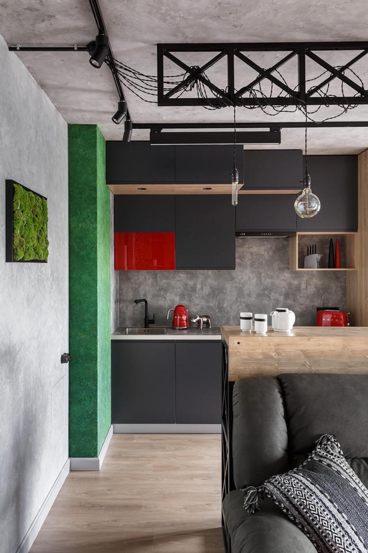 Проект квартиры For One, 48 м2 - дизайн интерьера