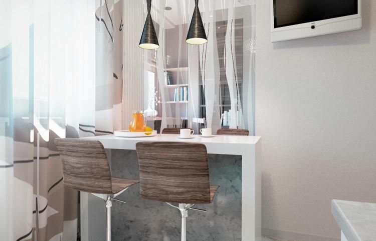 Проект квартиры 45 кв.м. в ЖК «Путилково»