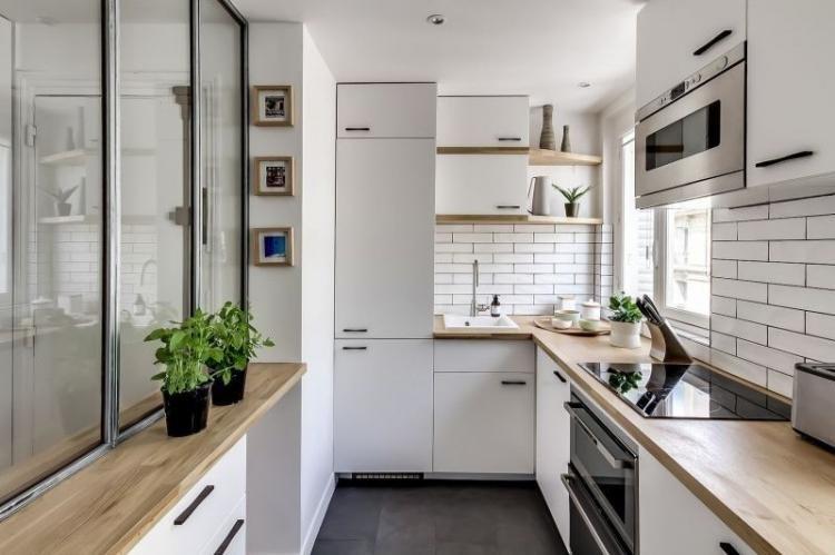Прямоугольная кухня – дизайн интерьера фото